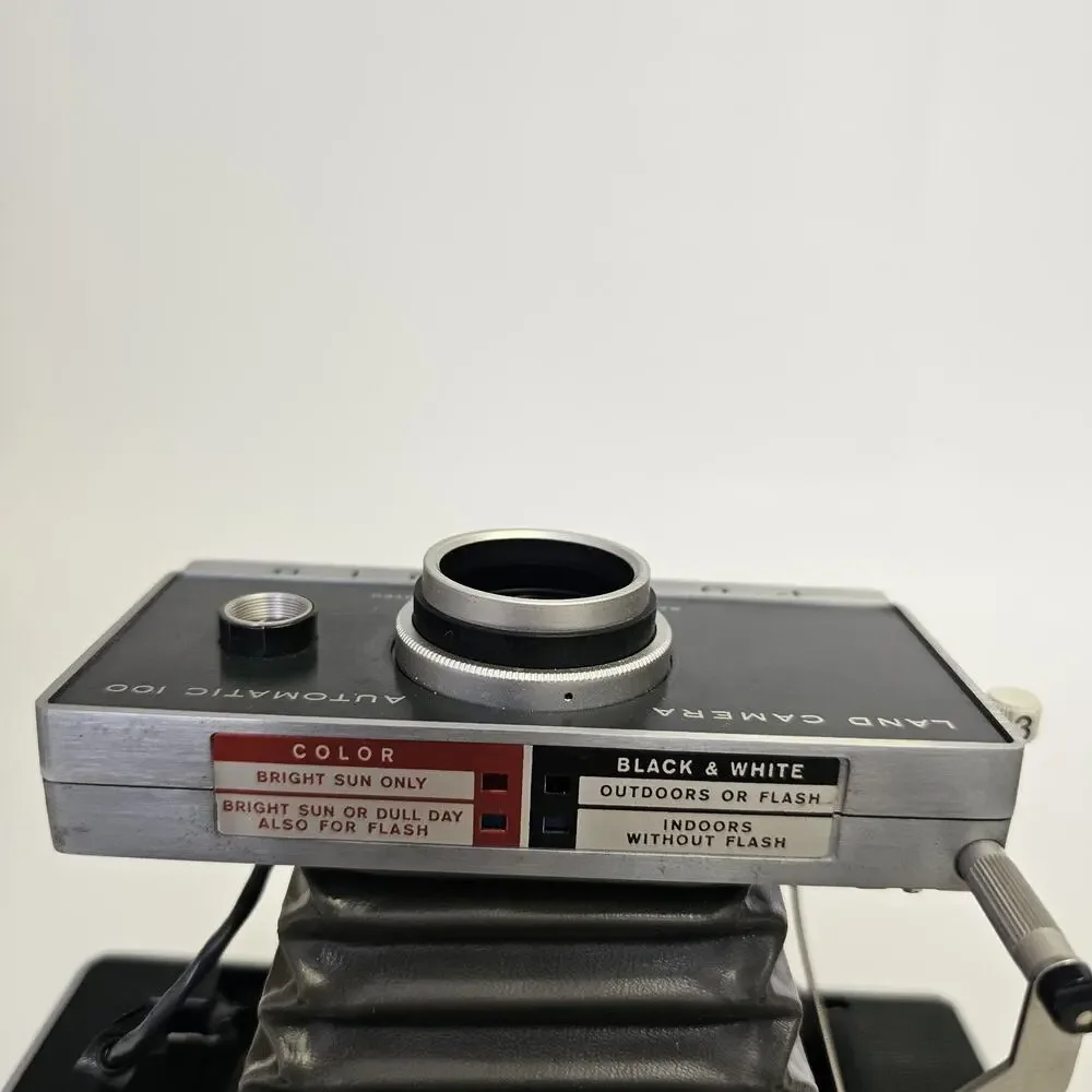 Vintage Polaroid Automatic 100 Land Camera Film Decorative Design